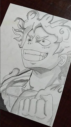 Monkey D Luffy (Gear 5th) #drawing #art #onepieceliveaction #onepiece #oda #onepiecebountyrush