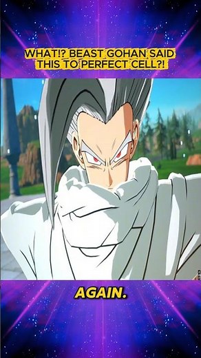 WHAT!? BEAST GOHAN SAID THIS TO PERFECT CELL?! 😱