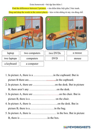 Find differences activity