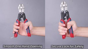 8-Inch Mini Bolt Cutters, Wire Cutters & Small Cable Snips for Steel, Metal Rods, Fence, Jewelry & Crafting, Wire Snips Pliers with Non-Slip Grip