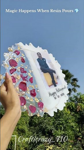 ✨ Turning Memories into Art | Handmade Resin Frame Making | Crafticrazy_710 💖