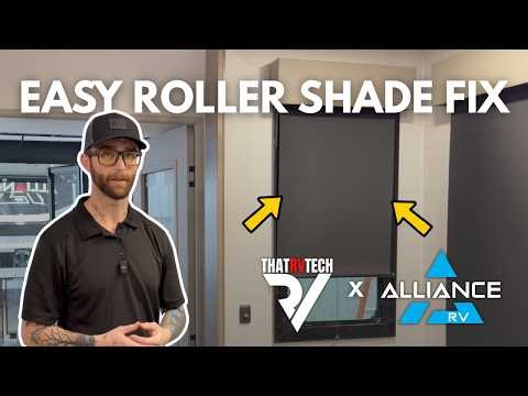 How to Fix & Adjust Slow Roller Shades in Your Alliance RV (No Tools Required!)