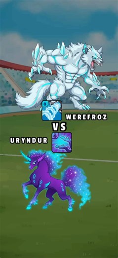 Who is stronger? Werefroz vs Uryndur online arena dynamons world best RPG games for Android and iOS!