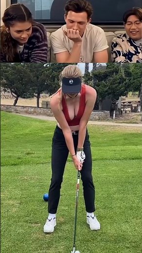 Tom Holland laugh part 687 | #shorts#golfingfail#sportsfail#funnygolfswing#golffails