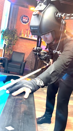 Point of view 9-Ball run-out! Proof he can play pool 😎 and even with this heavy helmet on 😅💪 #pov #apapool #poolplayer #9ball | American Poolplayers Association - APA