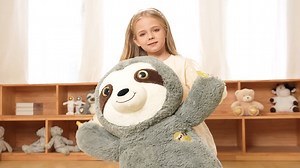 Watch Earthsound Giant Large Sloth Stuffed Animal Plush Soft Toy on Amazon Live