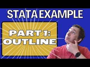 Steps for A Data Analysis Project | Example Project | Sunday Stata Tips