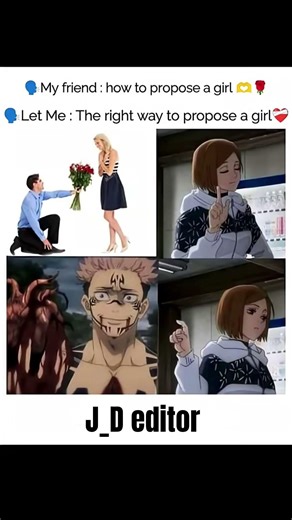 How to propose to a girl 😏 #gojo #sukuna #jujutsukaisen #jjk #gojosatoru #trending #trendingshorts