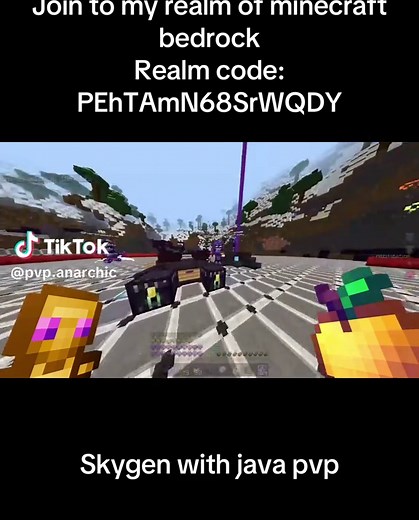 Explora mi reino de Minecraft Bedrock: PVP Anárquico