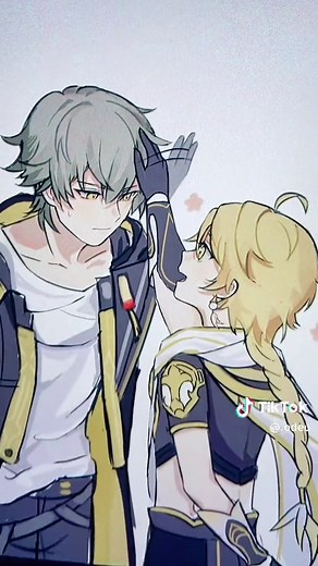 ⚠️ theory ⚠️ crossover of aether from genshin impact and caelus from honkai star rail! ✨#aether #genshinimpact #caelus #honkaistarrail #digitalart #artistsoftiktok