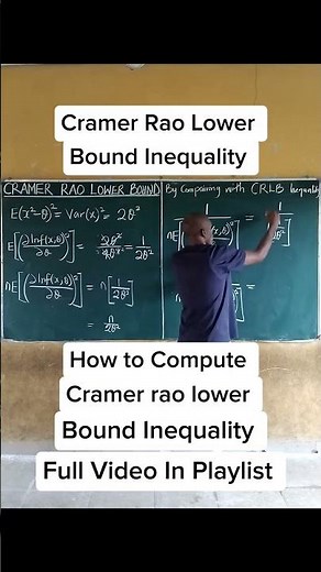 Cramer Rao Lower Bound