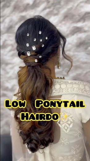 Effortless Messy Ponytail Hairstyle Tutorial💕 | Try this quick messy ponytail hack‼️