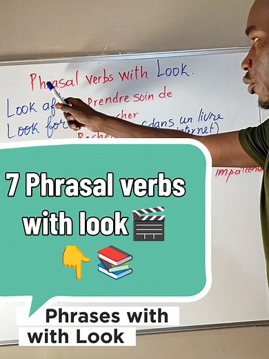 7 Phrasal verbs with Look#LearnEnglish #practiceenglish #EnglishTips #SpeakEnglish #ImproveYourEnglish