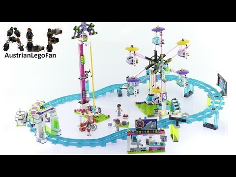Lego Friends 41130 Amusement Park Roller Coaster - Lego Speed Build Review