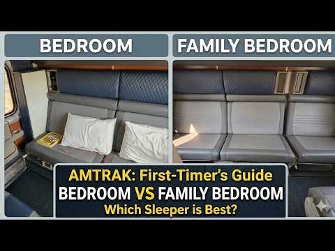 First Timer's Guide. Amtrak Roomette Too Small? Bedroom vs Family Bedroom Compared