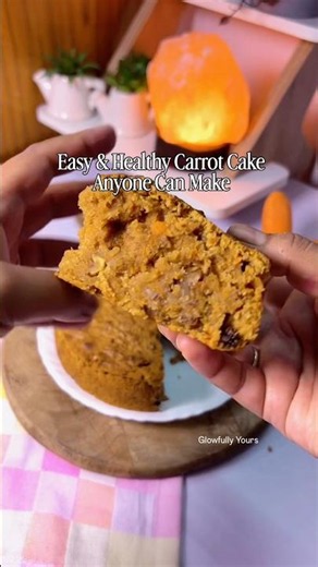 Easy & Healthy Carrot Cake Recipe in Air Fryer | No Maida | Healthy Tea Time Snack #carrotcake