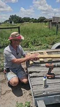 How to build a simple and strong shed or coop door.