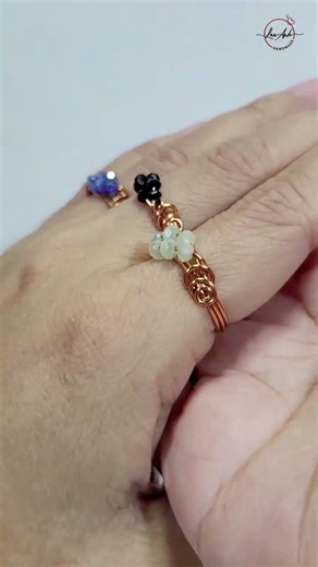 Simple ring - Free tutorial video link above the title #shortsvideo #wireworks #diy