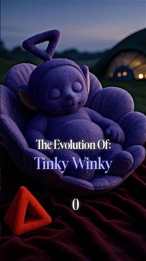 The Evolution Of Tinky Winky 👾 #tinkywinky #teletubbies #ai #history #viral #shorts #short