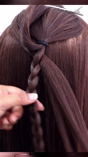 Amazing hairstyle tutorial step by step. #hairstyle #trending #shorts