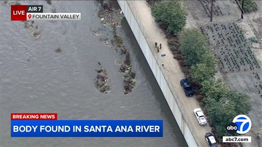 Body found in Santa Ana river, recovery efforts on hold due to storm