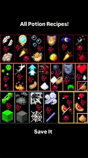 all potion recipe #minecraft #shorts