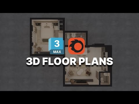 3d floor Plan in 3ds Max
