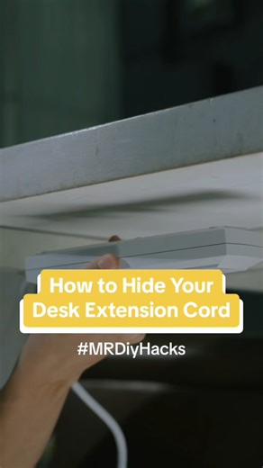 12K views · 70 reactions | Say goodbye to cord clutter!  Check out our latest #MRDIYHacks video to learn how to neatly hide your desk extension cords using smart solutions from MR. DIY. Keep your workspace tidy and safe with #MRDIYPH products. #AlwaysLowPrices #MeronDIYan | MR DIY | Facebook