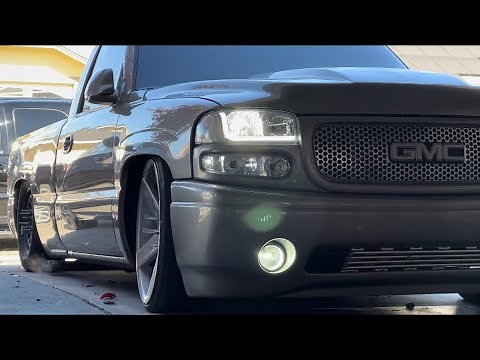 Long tube Headers install. Statik GMC Denali single cab