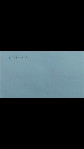 Factorising Quadratics