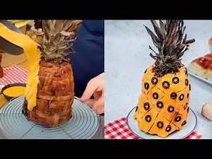 Fried Cheesy Pineapple Party Sliders Recipe 🍍