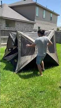 Amazon Find | 4 Person Pop Up Camping Tent Setup in 60 Seconds (Quick Look)