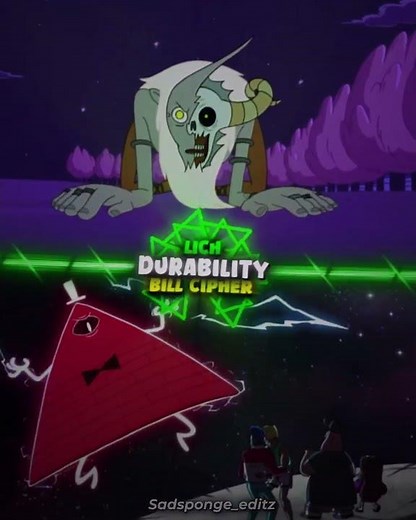 The lich vs bill cipher | #edit #gravityfalls #billcipher #adventuretime #thelich #fyp