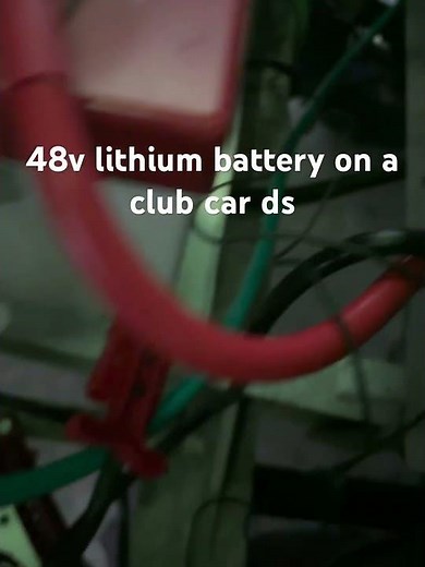 48v 105ah lithium battery upgrade on club car ds. #48vlithi #clubcards #golfcart