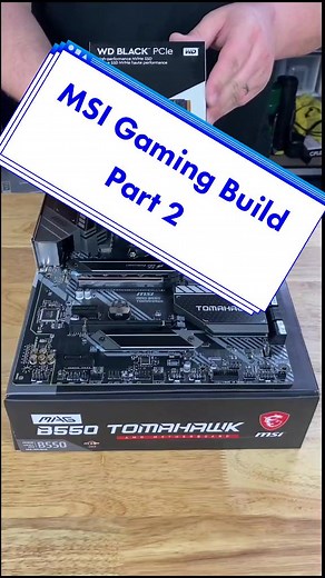 Building an MSI themed gaming PC - Part 2 #fyp #paladincomputers #pcmasterrace #diy #pcgaming #msi #gaming #pchardware #nvidia #amd #ryzen #geforce