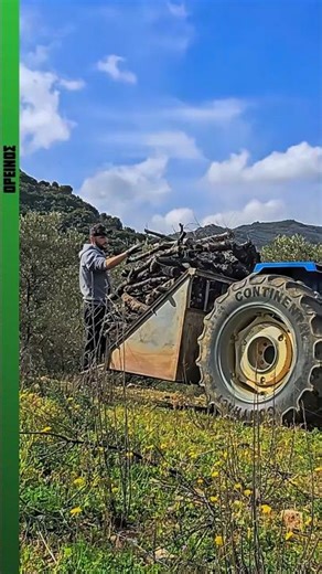 Πως Φορτώνω Ξύλα! #oreinos #oreinosgr #newholland #villagelife