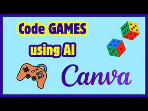Create INTERACTIVE GAMES with CANVA AI (No Coding Required!) | Code you own activities