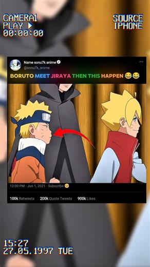 Boruto meet jiraya first time 😂🔥#naruto