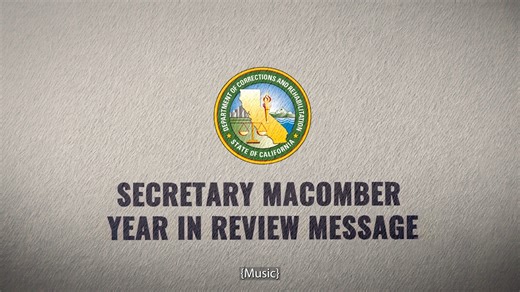 CACorrections on Instagram: "CDCR wants to wish you and your family a safe and happy new year! 🎉 Here's Secretary Jeff Macomber as he reflects on 2025, examining the challenges, losses, and accomplishments the department has faced. Watch the Secretary’s message as he reviews improvements, teamwork, and progress."