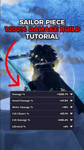 The Best Damage Build in Sailor Piece #roblox #sailorpiece