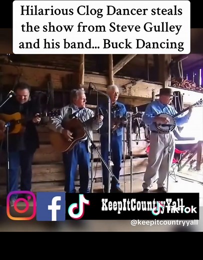 Hilarious Clog Dancer Impresses in Buck Dancing Performance
