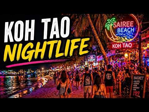 Koh Tao Nightlife 🇹🇭 | Beach Party, Bars & Island Vibes