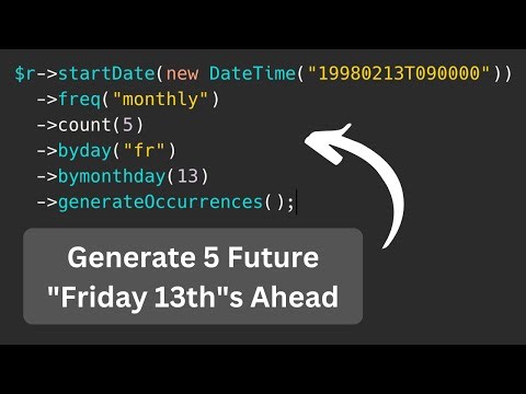 When: PHP Library to Generate Recurring Dates