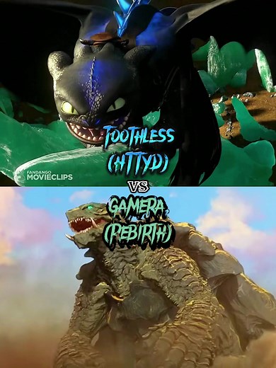 Gamera vs Toothless: Epic Battle of Legendary Creatures