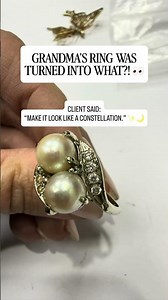 You Won’t Believe What Grandma’s Ring Became 👀 #heirloom #jewelrydesign #handmadejewelry