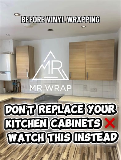 MR WRAP Kitchen Cabinet Vinyl Wrapping 1–2 Day Transformation No Demo • No Mess 📍 Windsor, ON Free Estimate #fyp #windsorkitchen #viral #vinyl #windsorcontractor