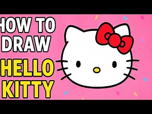 How to Draw Hello Kitty, Painting & Coloring For Kids and Toddlers Child Art