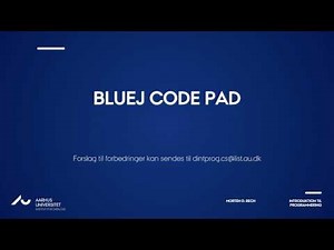 BlueJ Code Pad
