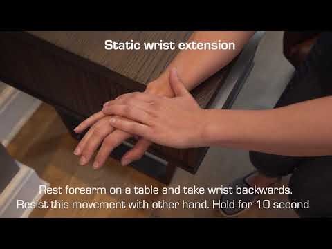 Wrist Extension Exercise - Resisted Static