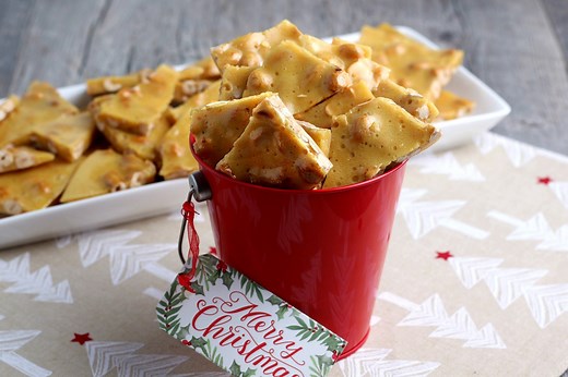 Peanut Brittle is an old fashioned candy and luckily it is easy to turn vegan. I'll show you how to make peanut brittle on the stovetop. It's a wonderful holiday gift too. https://veganinthefreezer.com/peanut-brittle/ | Vegan in the Freezer